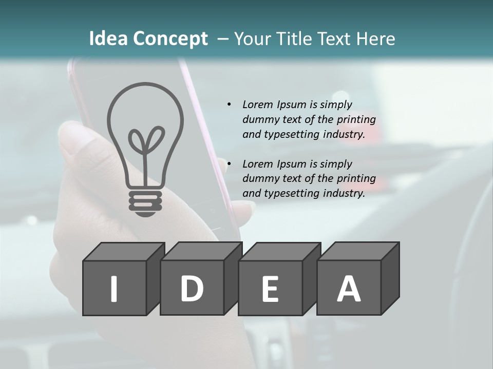Vehicle Vertical Tail Gate PowerPoint Template