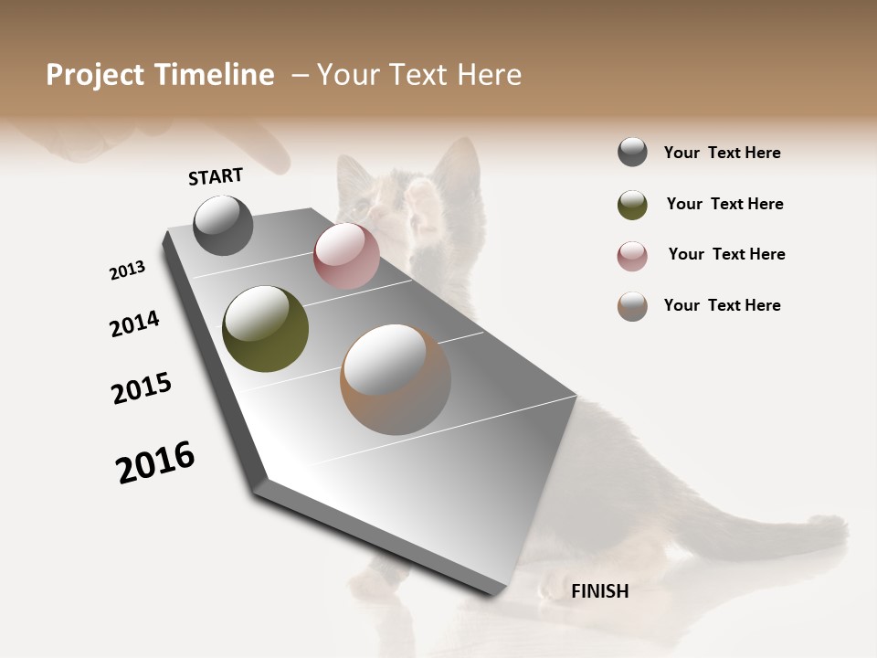 Horizontal Pin Cooked PowerPoint Template