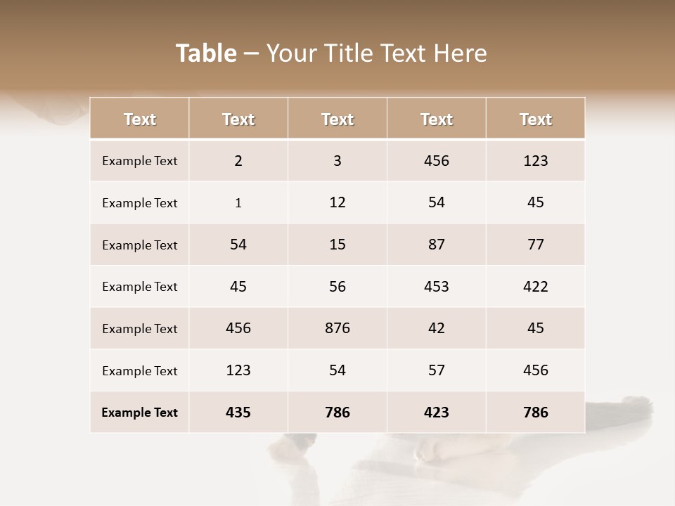 Horizontal Pin Cooked PowerPoint Template