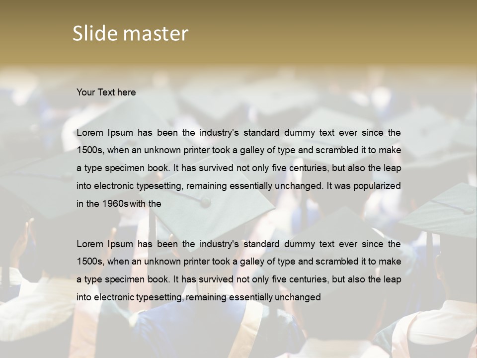 Gown Board Square PowerPoint Template