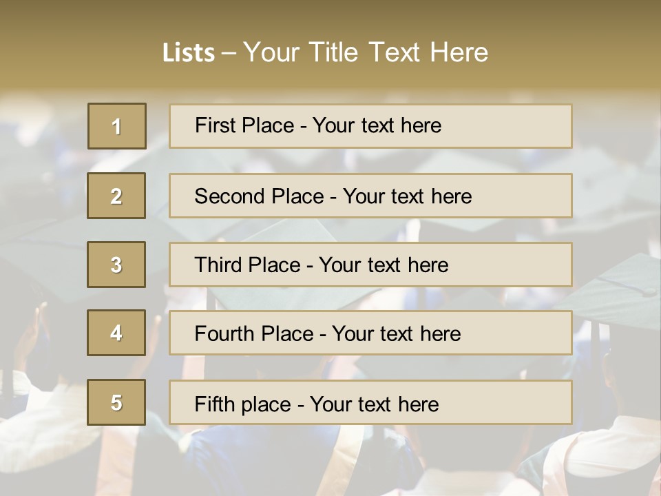 Gown Board Square PowerPoint Template