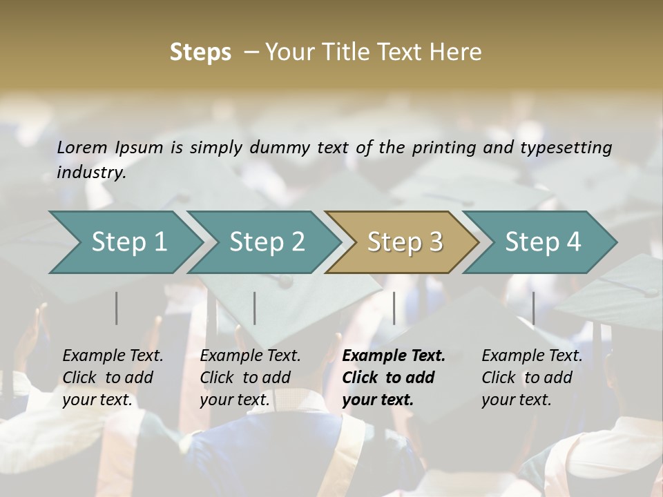 Gown Board Square PowerPoint Template