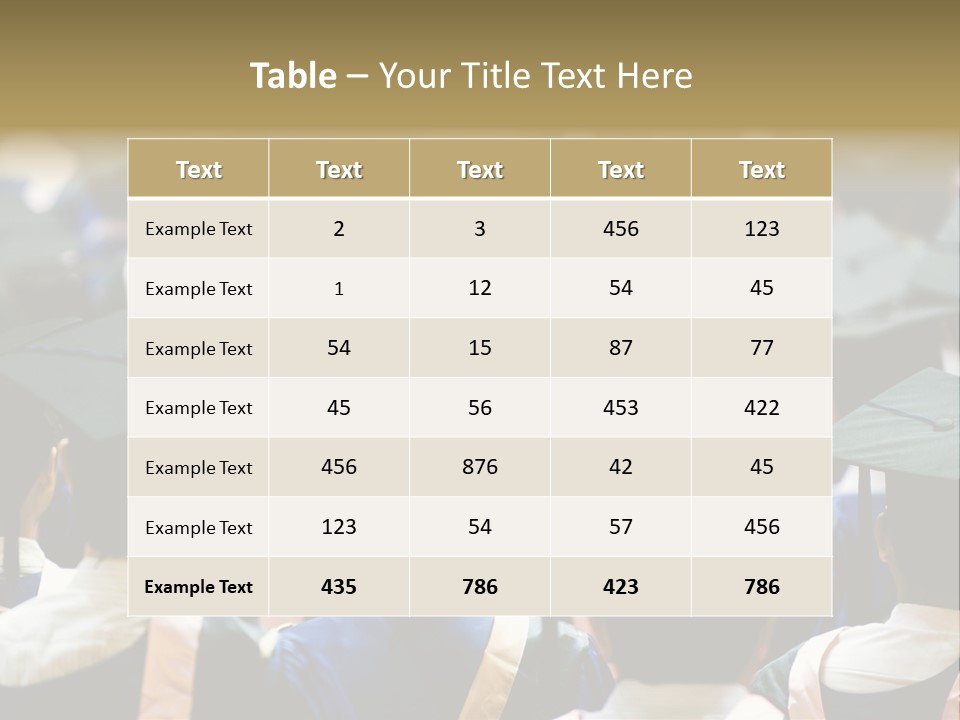 Gown Board Square PowerPoint Template