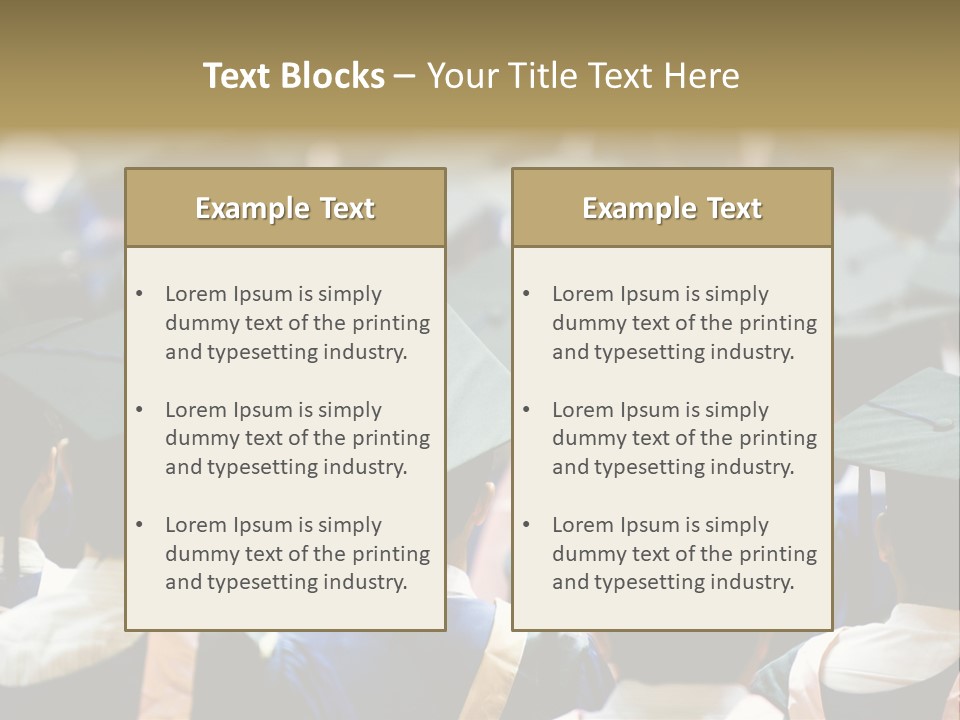 Gown Board Square PowerPoint Template