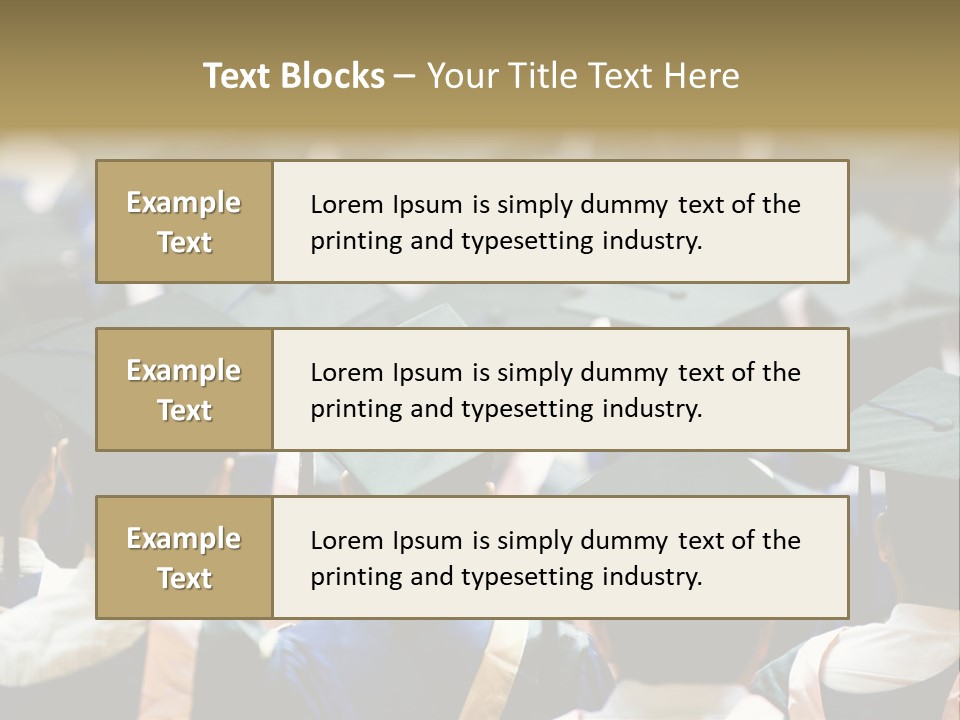 Gown Board Square PowerPoint Template