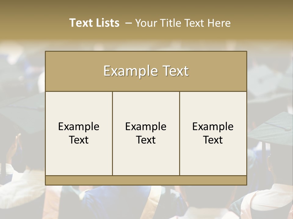 Gown Board Square PowerPoint Template