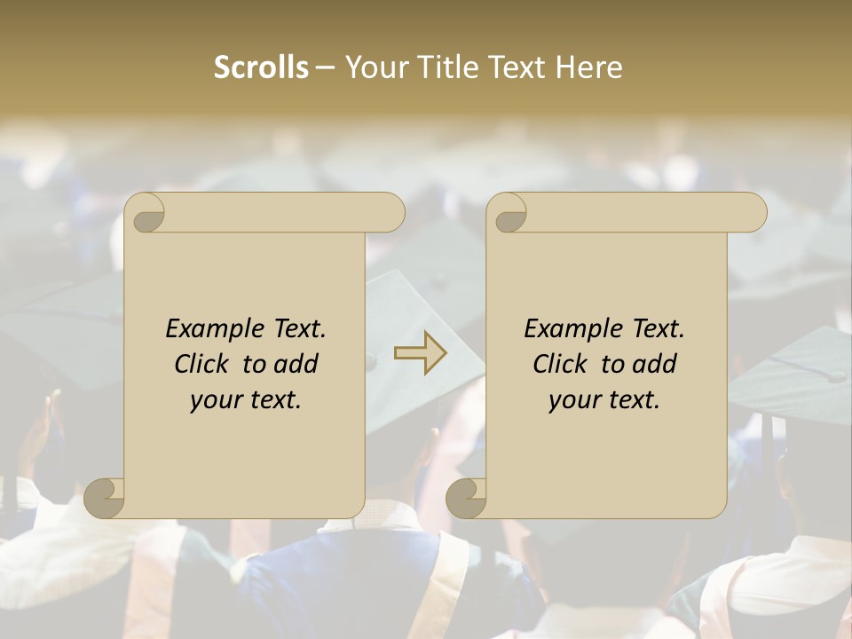 Gown Board Square PowerPoint Template