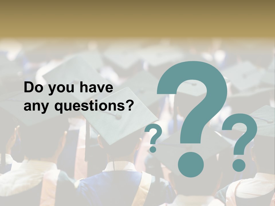 Gown Board Square PowerPoint Template