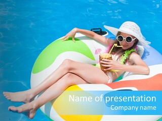 Summer Coastline Fjord PowerPoint Template