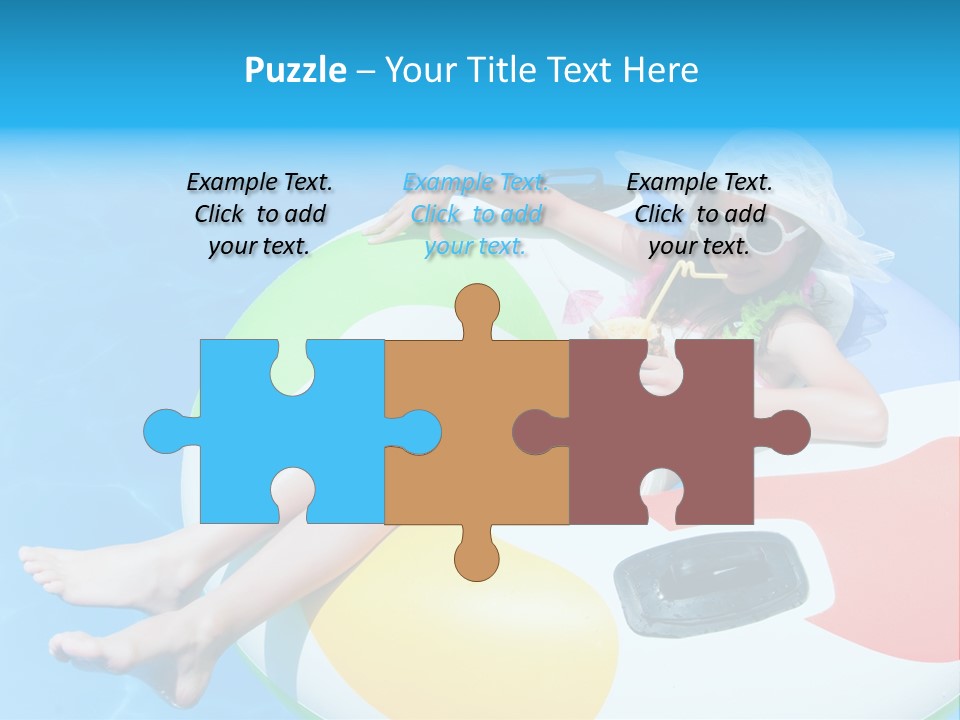 Summer Coastline Fjord PowerPoint Template