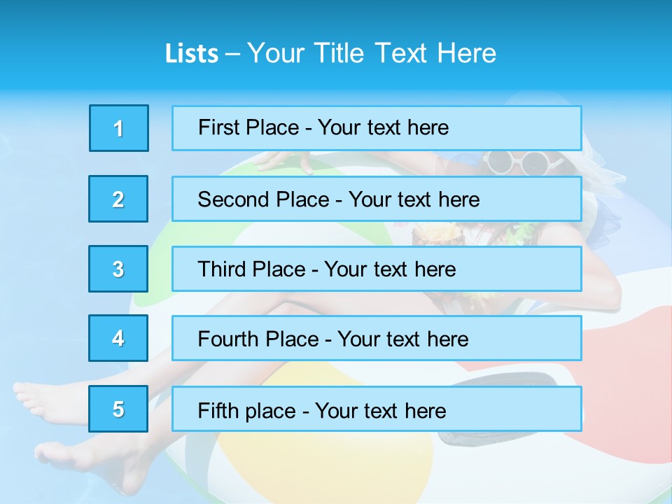 Summer Coastline Fjord PowerPoint Template