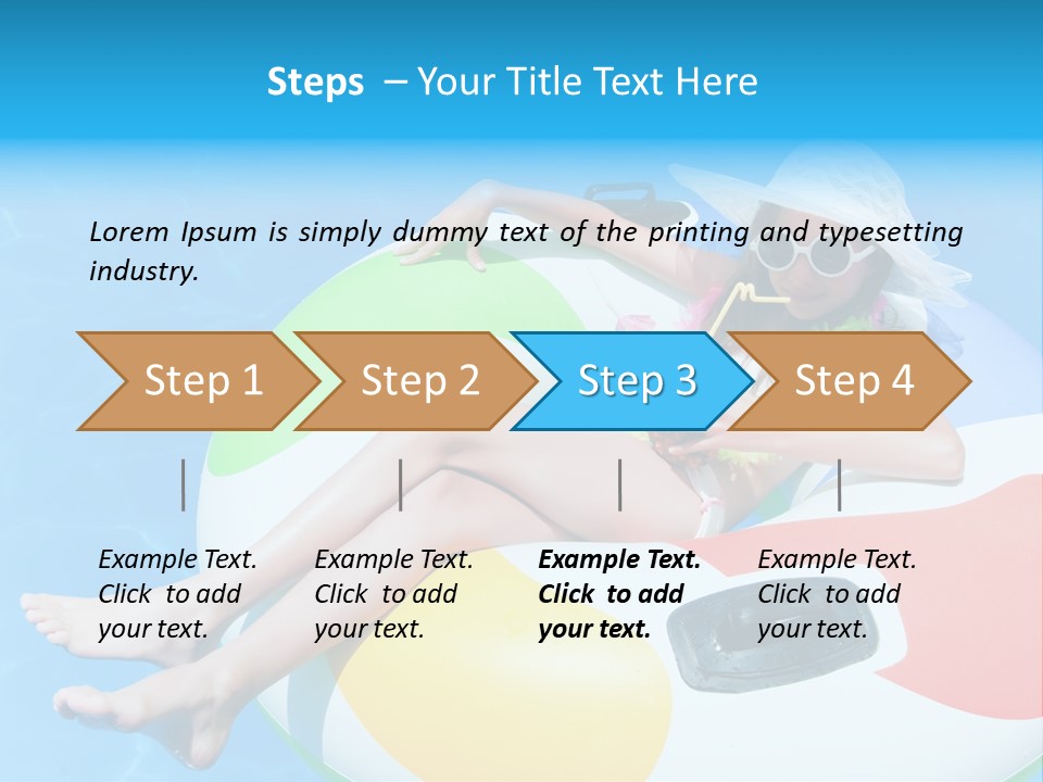 Summer Coastline Fjord PowerPoint Template