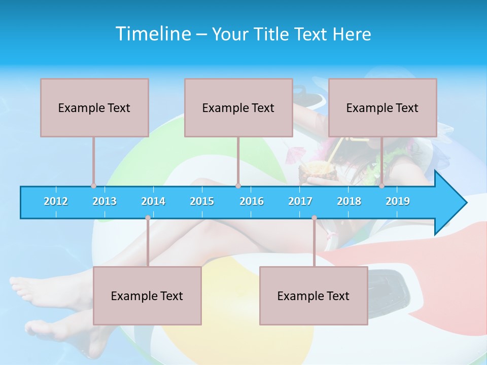 Summer Coastline Fjord PowerPoint Template