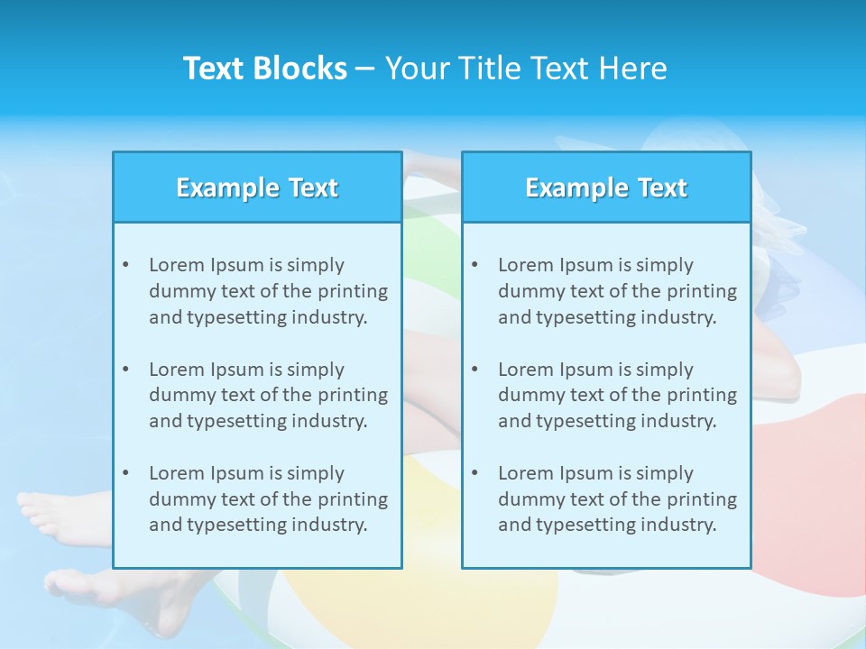 Summer Coastline Fjord PowerPoint Template