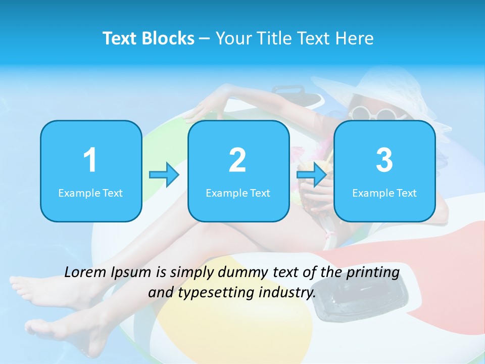 Summer Coastline Fjord PowerPoint Template