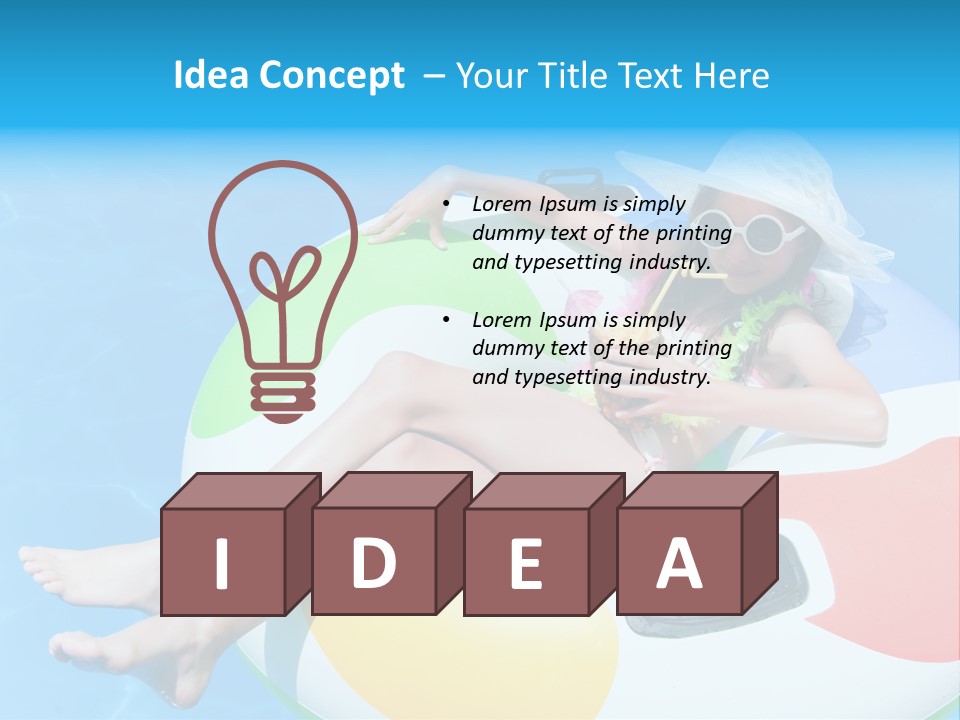 Summer Coastline Fjord PowerPoint Template