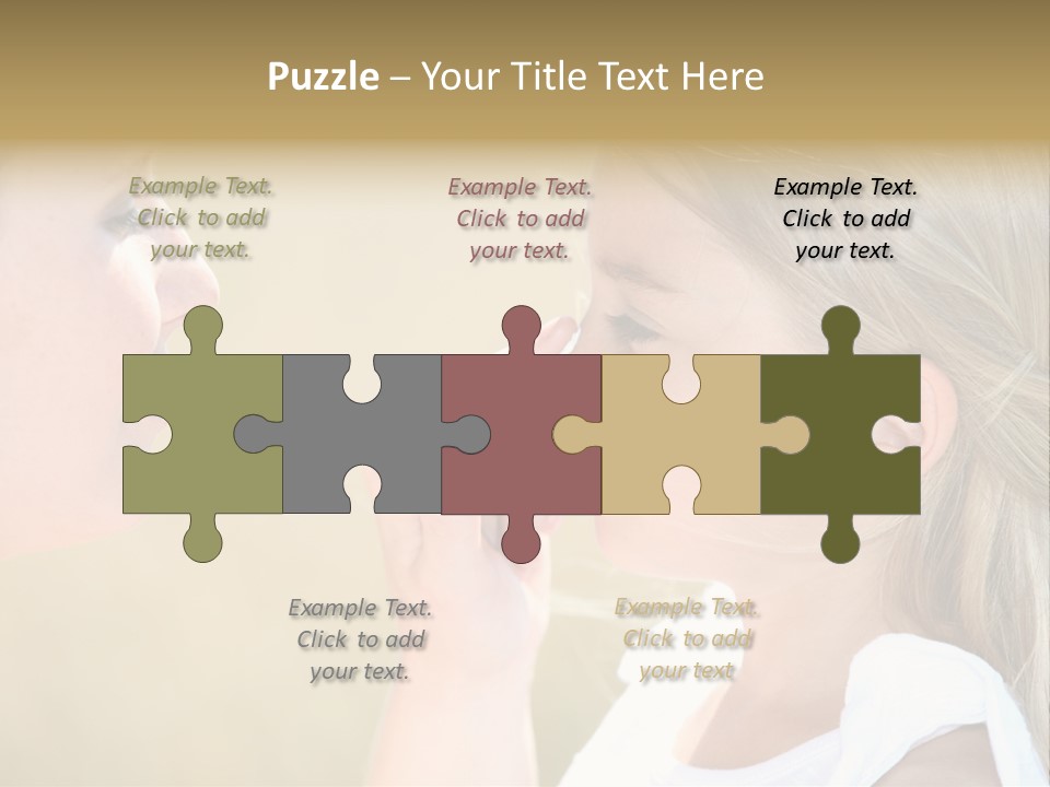 Blonde Spread Light PowerPoint Template