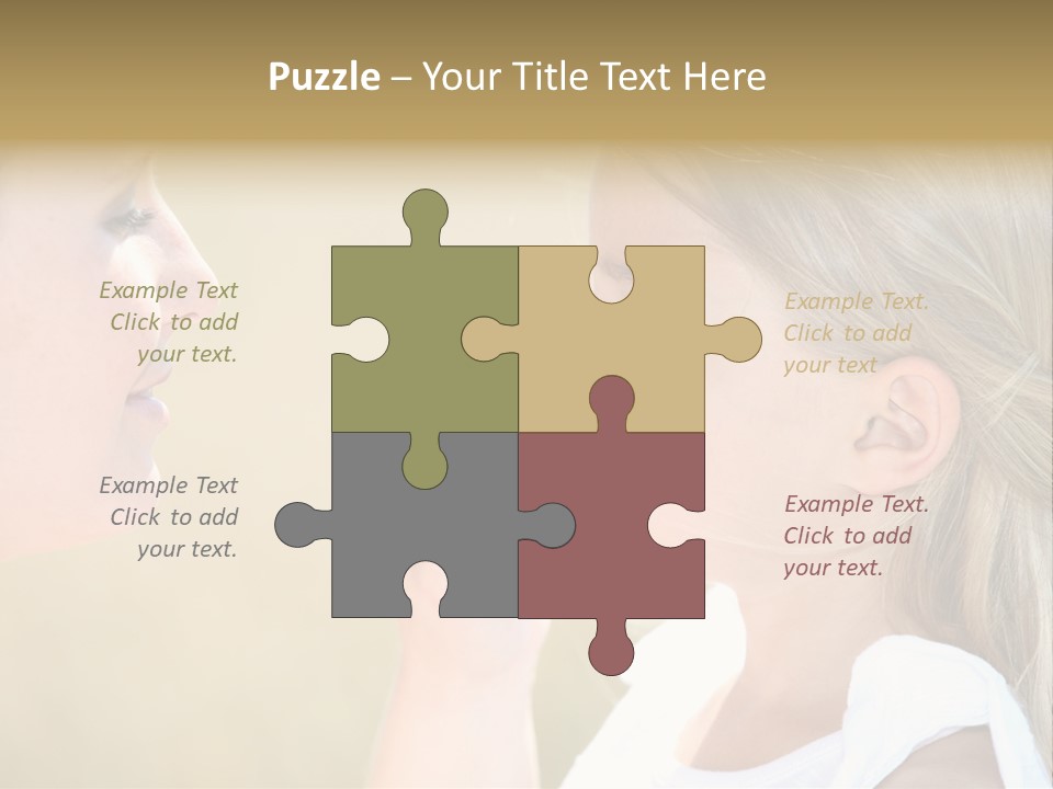 Blonde Spread Light PowerPoint Template