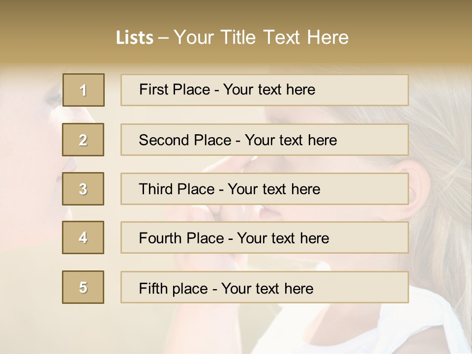 Blonde Spread Light PowerPoint Template