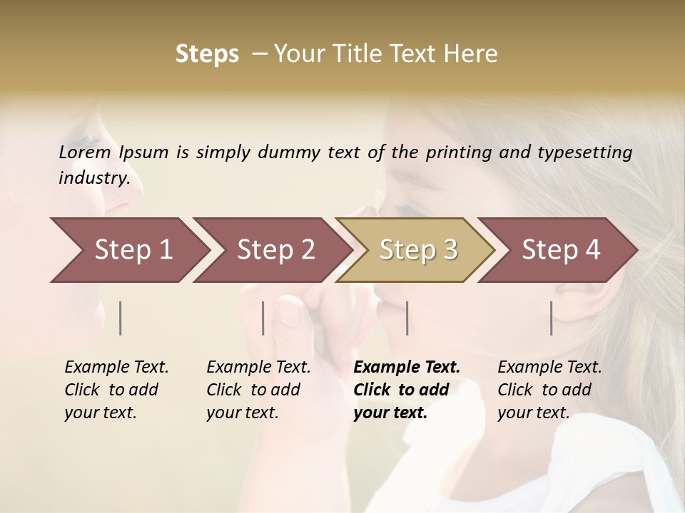 Blonde Spread Light PowerPoint Template