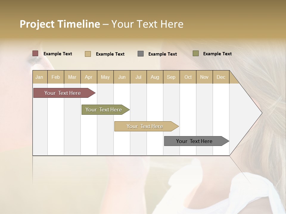 Blonde Spread Light PowerPoint Template