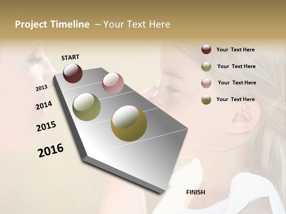 Blonde Spread Light PowerPoint Template