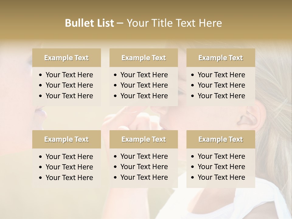 Blonde Spread Light PowerPoint Template