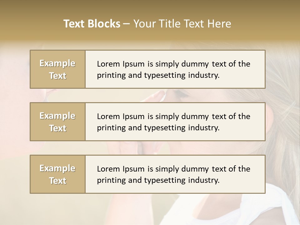 Blonde Spread Light PowerPoint Template