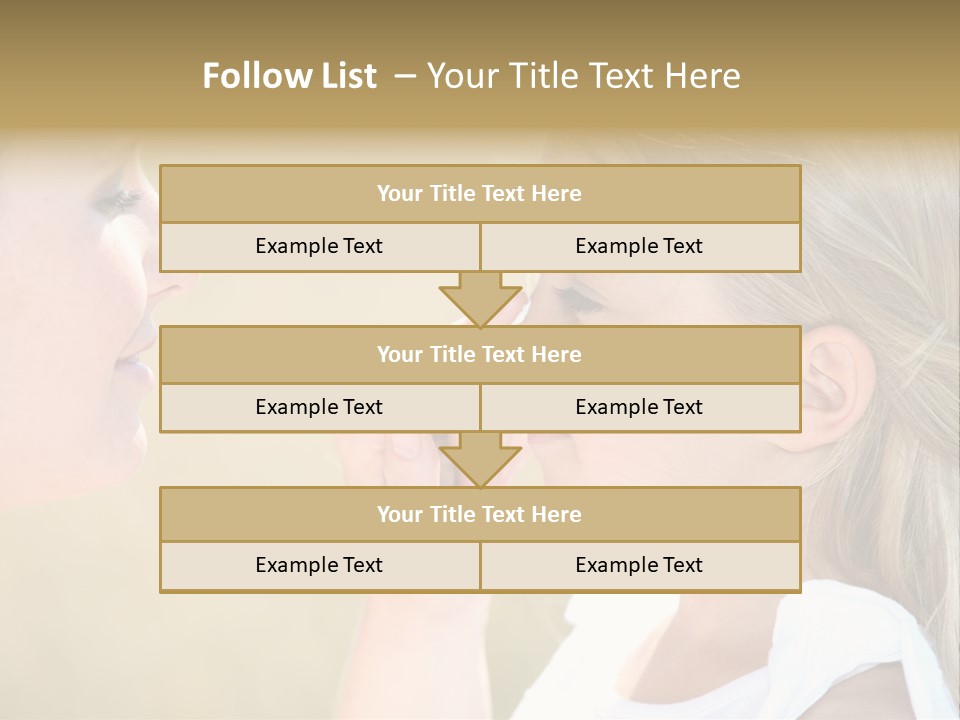 Blonde Spread Light PowerPoint Template