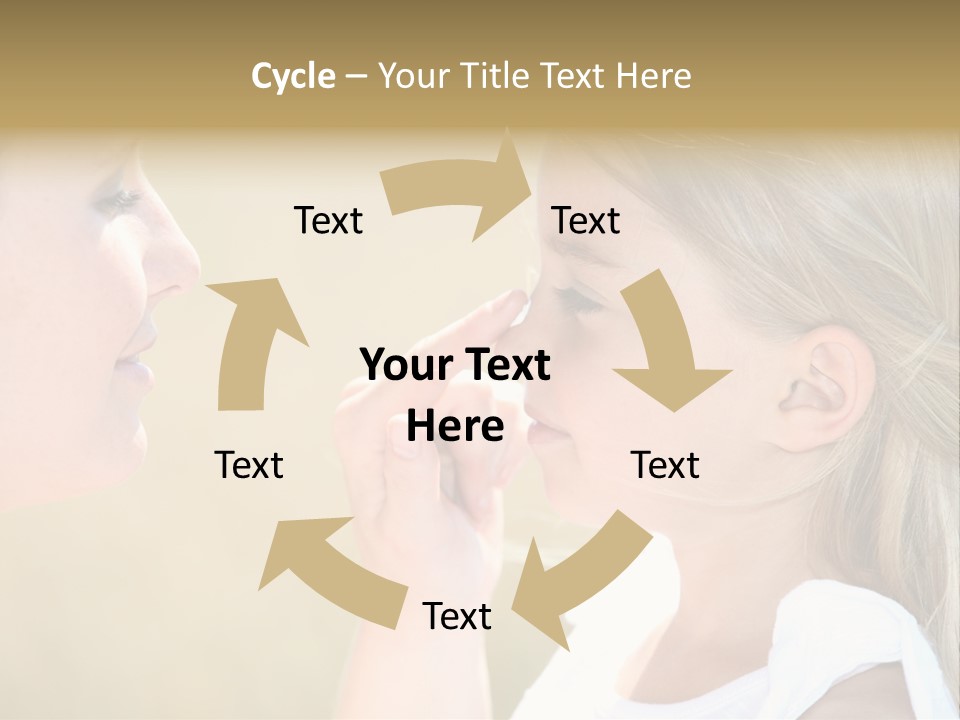 Blonde Spread Light PowerPoint Template