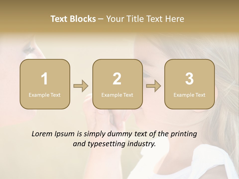 Blonde Spread Light PowerPoint Template