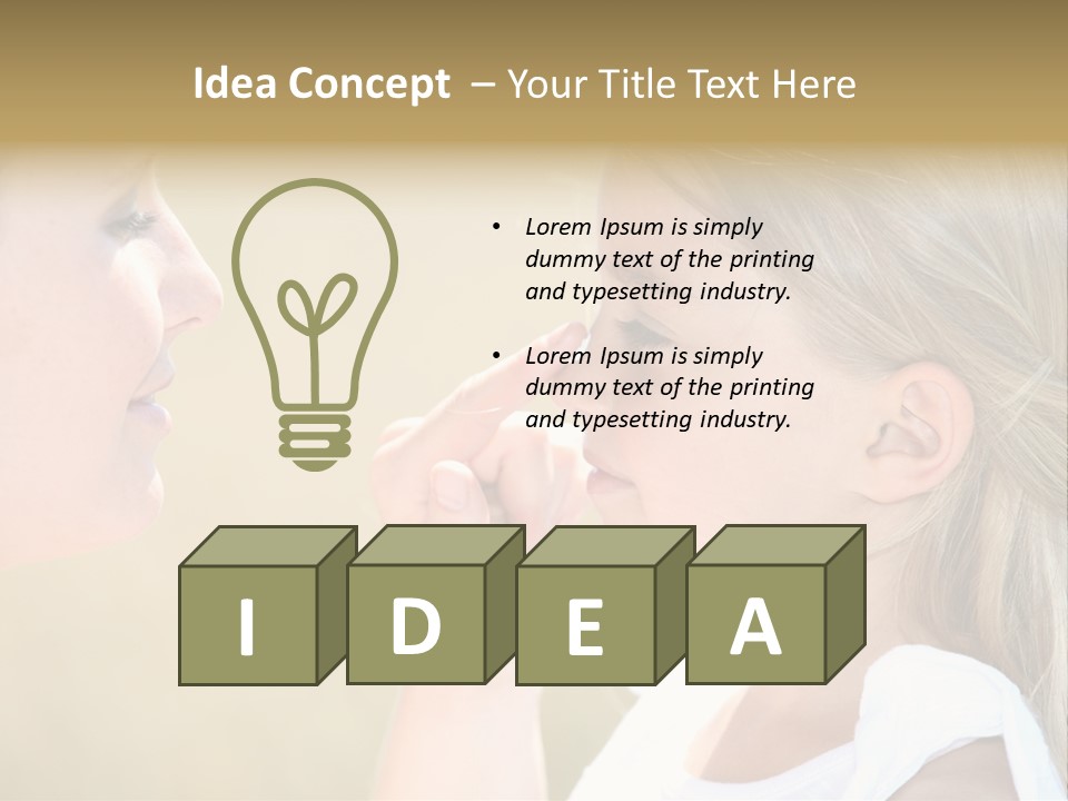 Blonde Spread Light PowerPoint Template