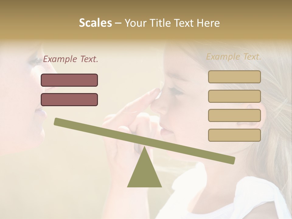 Blonde Spread Light PowerPoint Template