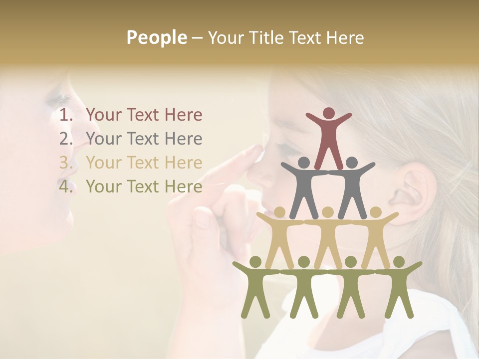Blonde Spread Light PowerPoint Template
