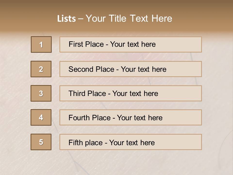 Excrescence Teenage Closeup PowerPoint Template