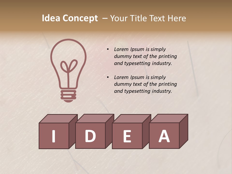 Excrescence Teenage Closeup PowerPoint Template