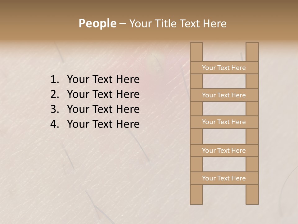 Excrescence Teenage Closeup PowerPoint Template