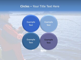 A Man Fishing On A Boat In The Water PowerPoint Template