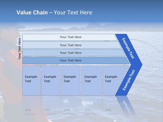 A Man Fishing On A Boat In The Water PowerPoint Template