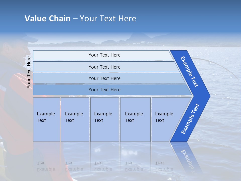 A Man Fishing On A Boat In The Water PowerPoint Template