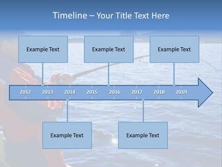 A Man Fishing On A Boat In The Water PowerPoint Template