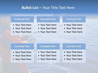 A Man Fishing On A Boat In The Water PowerPoint Template