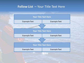 A Man Fishing On A Boat In The Water PowerPoint Template