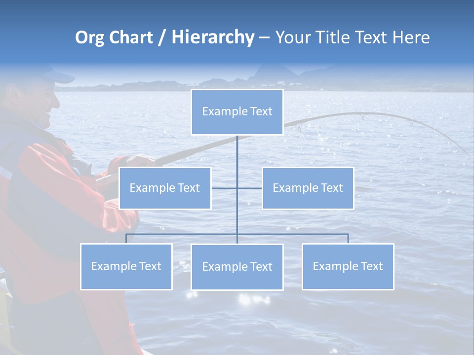 A Man Fishing On A Boat In The Water PowerPoint Template