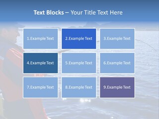 A Man Fishing On A Boat In The Water PowerPoint Template