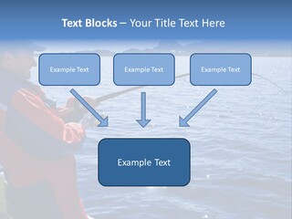 A Man Fishing On A Boat In The Water PowerPoint Template