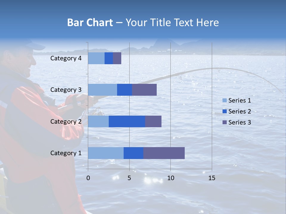 A Man Fishing On A Boat In The Water PowerPoint Template