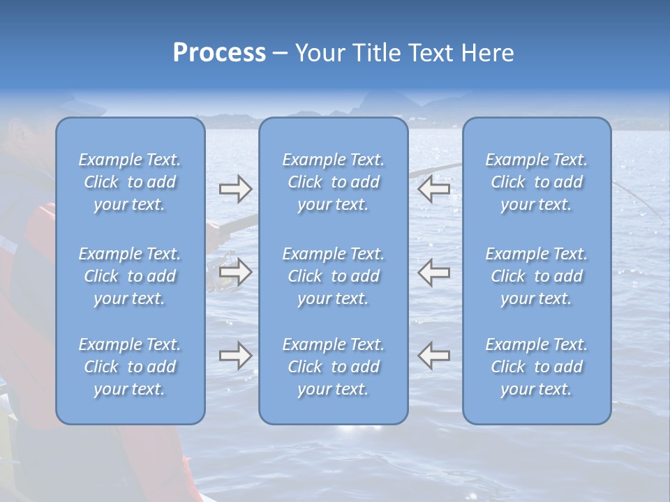A Man Fishing On A Boat In The Water PowerPoint Template