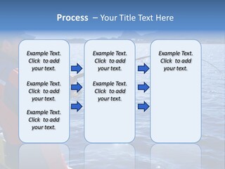 A Man Fishing On A Boat In The Water PowerPoint Template