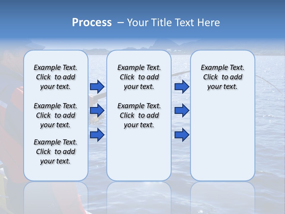 A Man Fishing On A Boat In The Water PowerPoint Template
